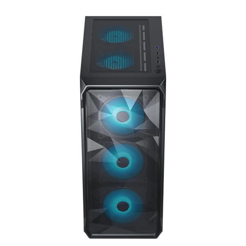 Ant Esports ICE-112 Auto RGB Black Mid Tower Cabinet